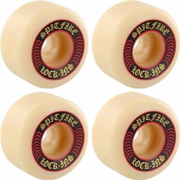 Wheels Formula Four Lock-Ins White/Red Skateboard Wheels - 52mm 101a (Set of 4)$$Sport & Recreation Other