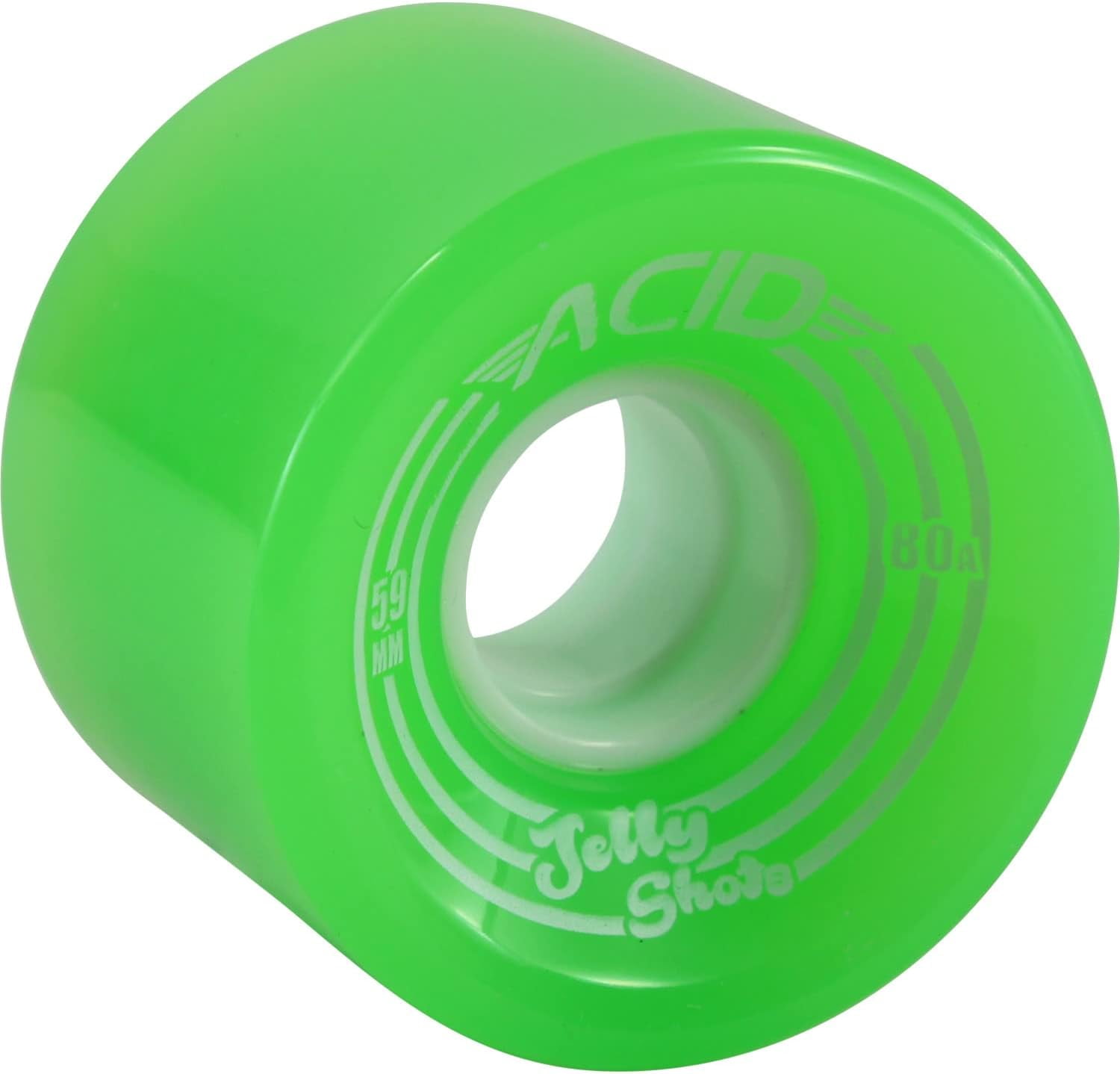 Wheels Jelly Shots Green Skateboard Wheels 59Mm 80A (Set Of 4