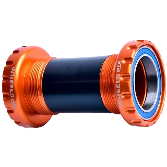 Wheels Manufacturing BSA 30 Bottom Bracket - English (BSA) Frame Interface, ABEC-3 Bearings, For 30mm Spindle, Orange