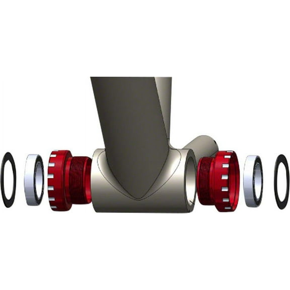 Wheels Manufacturing BSA Bottom Bracket - SRAM MTB, ABEC-3 Bearings, Black Cups