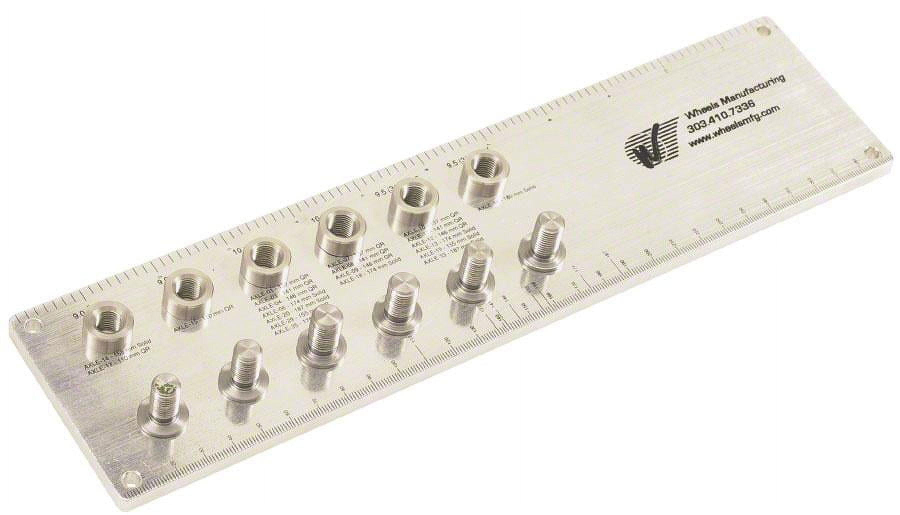 Wheels Manufacturing Benchtop Axle and Cone Ruler and Thread Gauge