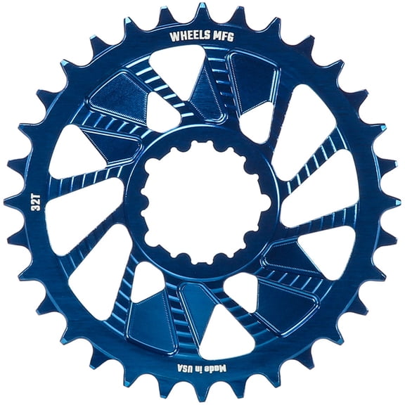 Wheels Manufacturing Direct Mount Chainring - 32t, SRAM 3-Bolt Direct Mount, 3mm Offset, Compatible with Hyperglide+