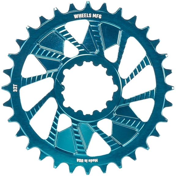 Wheels Manufacturing Direct Mount Chainring - 32t, SRAM 3-Bolt Direct Mount, 3mm Offset, Compatible with Hyperglide+