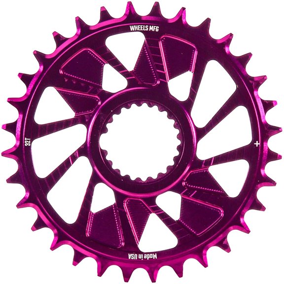 Wheels Manufacturing Direct Mount Chainring - 32t, Shimano Direct Mount, 1.5mm Outboard Offset, HG+ Chain Compatible,