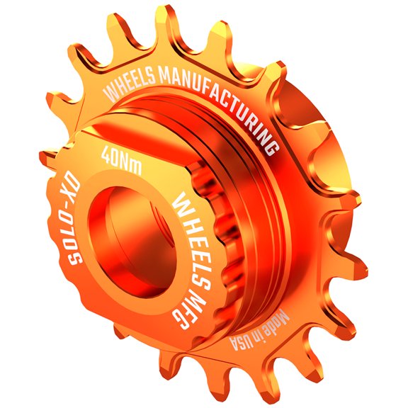 Wheels Manufacturing SOLO-XD XD/XDR Single Speed Conversion Kit - 18t, For SRAM XD/XDR Freehub, Orange