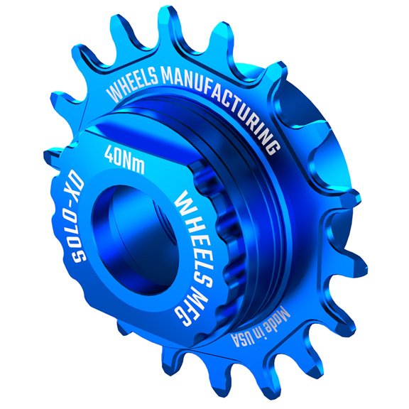 Wheels Manufacturing SOLO-XD XD/XDR Single Speed Conversion Kit - 18t, For SRAM XD/XDR Freeubs, Blue