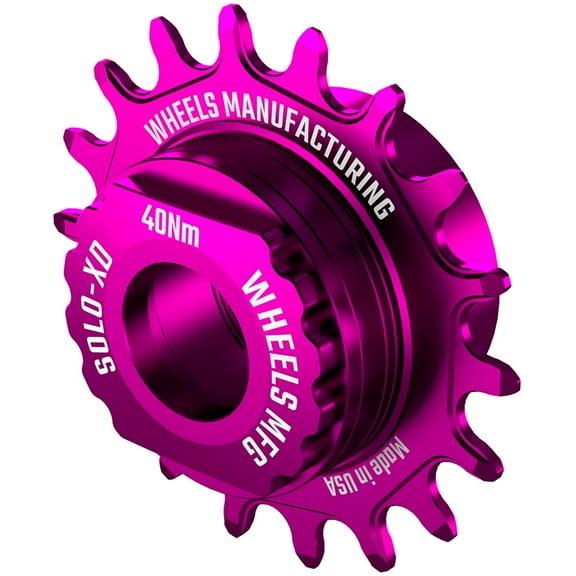 Wheels Manufacturing SOLO-XD XD/XDR Single Speed Conversion Kit - 18t, For SRAM XD/XDR Freeubs, Purple