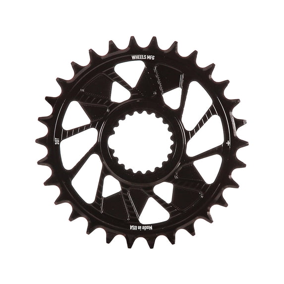 Wheels Manufacturing Shimano DM T-Type Inboard, Chainring, Teeth: 30, Speed: 12, BCD: Direct Mount Shimano, Single, 7075
