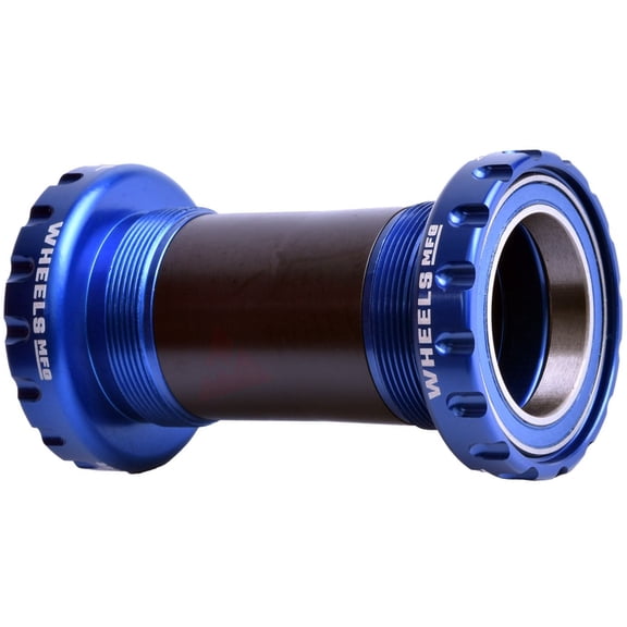 Wheels Manufacturing BSA Bottom Bracket - DUB Spindle, ABEC 3, Blue