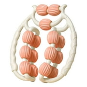 Wheels Muscle Roller Massager With Circular Leg Clamps - 360 Roller for Leg, Neck, Hand, Arm Relax - Indoor Sports, Yoga, Bodybuilding Equipment