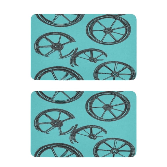 Wheels Pattern 2 Pack 4x2.5 Inch Magnetic Stickers Thick and Strong for Fridge Dishwasher Teaching