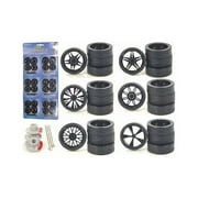 Wheels and Tires and Rims Multipack Set of 24 pieces for 1 24 Scale Model Cars and Trucks