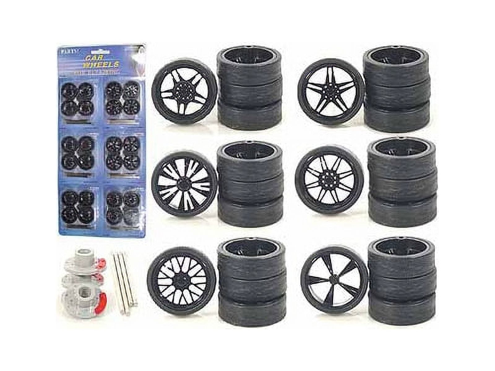 Wheels and Tires and Rims Multipack Set of 24 pieces for 1/24 Scale