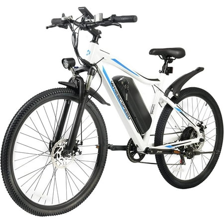 Wheelspeed M7 Electric Bike 27.5", 500W Motor Adults Electric Bicycle, 56 Miles Range & 19.8 MPH Electric Mountain Bike with Lockable Suspension, Shimano 7-Speed Commuter E-Bike (White)