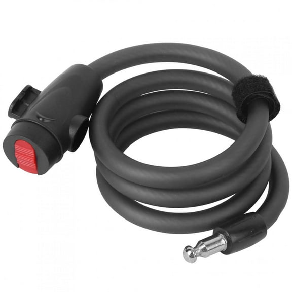 Wheelup High Strength Steel Cable Mountain Bicycle Anti Theft Lock Safe Protection Bike Cycling Accessory with 2 Keys(1.2M )