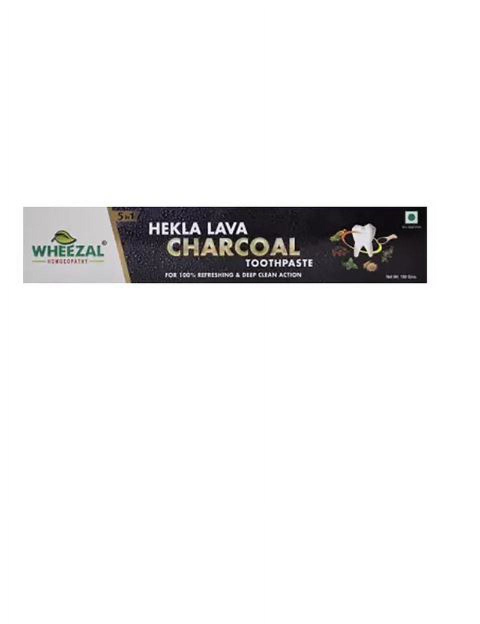 Wheezal Hekla Lava Charcoal Toothpaste 100 gm Toothpaste