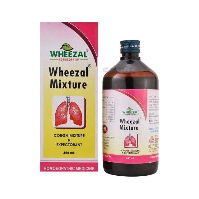 Wheezal Mixture 450 ml Syrup Homeopathy Homeopathy Top Brands Cold