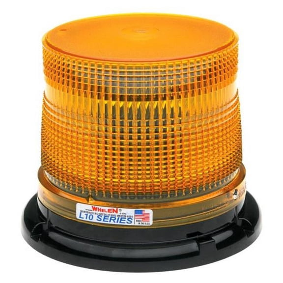 Whelen Engineering WHEL10LAP Amber SAE Class 1 Low Dome Permanent Super LED Beacon Light
