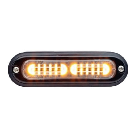 Whelen TLIA Ion T-Series Bolt-on Mount Black LED Strobe Light, Amber
