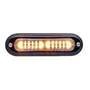Whelen TLIA Ion T-Series Bolt-on Mount Black LED Strobe Light, Amber