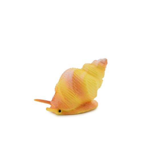 Whelk Shell Toy, Carnivorous Sea Snail, Shell, Ocean, Sea Life, Plastic Figure, Model, Realistic Replica, Nautical, Figurine, Beach, Gift, 1 1/4" F1147 B164