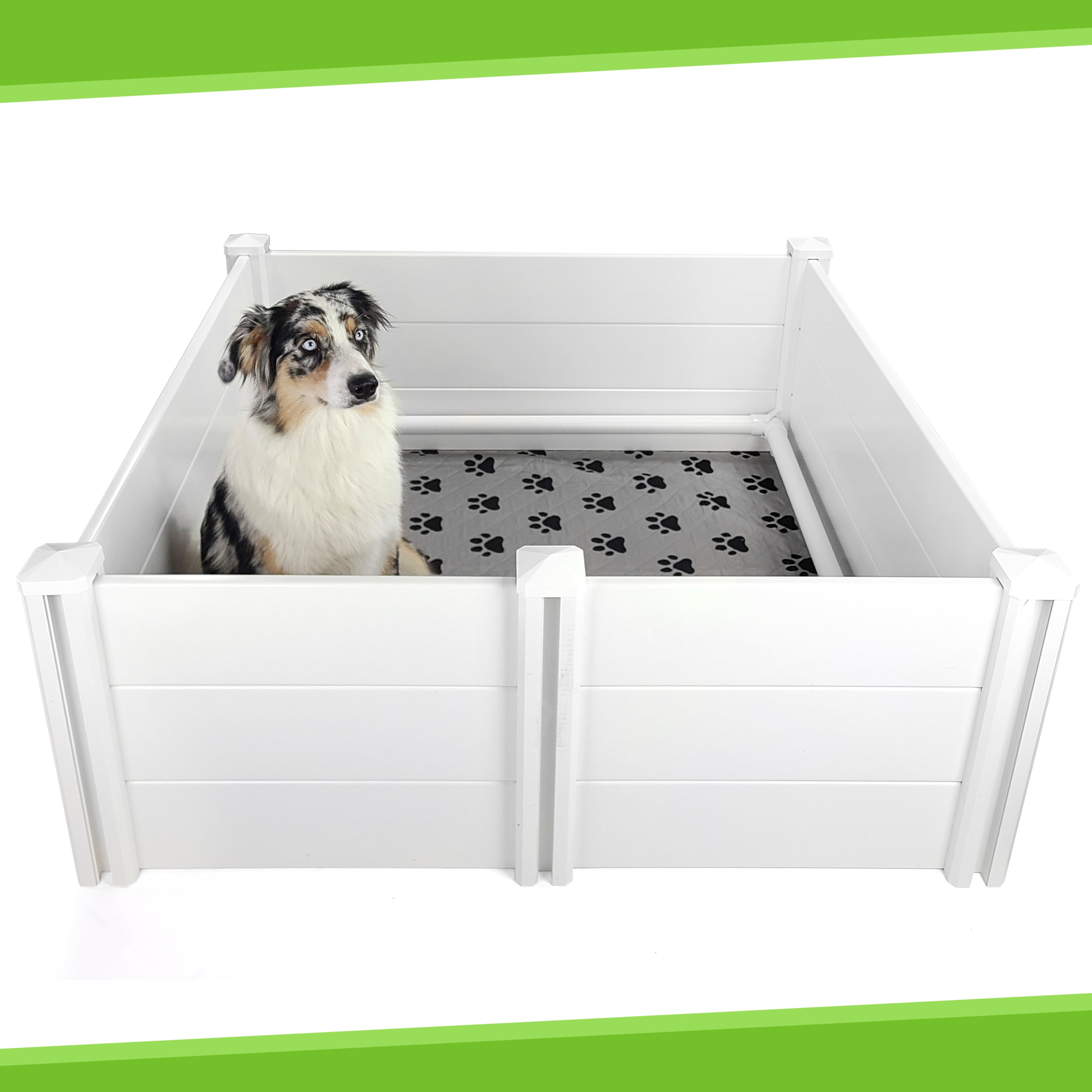 WhelpingBox for Dogs - Indoor Wooden for Puppies Birth - 39.4x39.4x23.6H Karsun