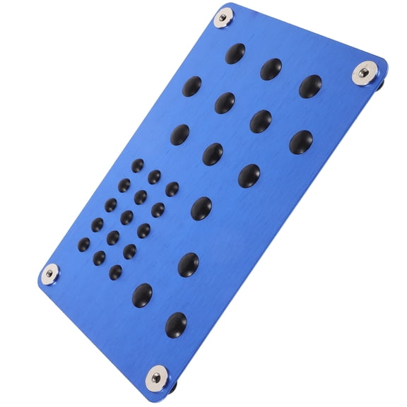 LULULION Aluminum Car Foot Rest Blue for Interior Protection and Style