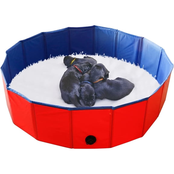 Whelping Pen for Dogs,Whelping Box for Small Dogs and Puppies,Dog Birth Supplies,Portable Whelping Pool Whelping Box(32" Dia.x8 H)