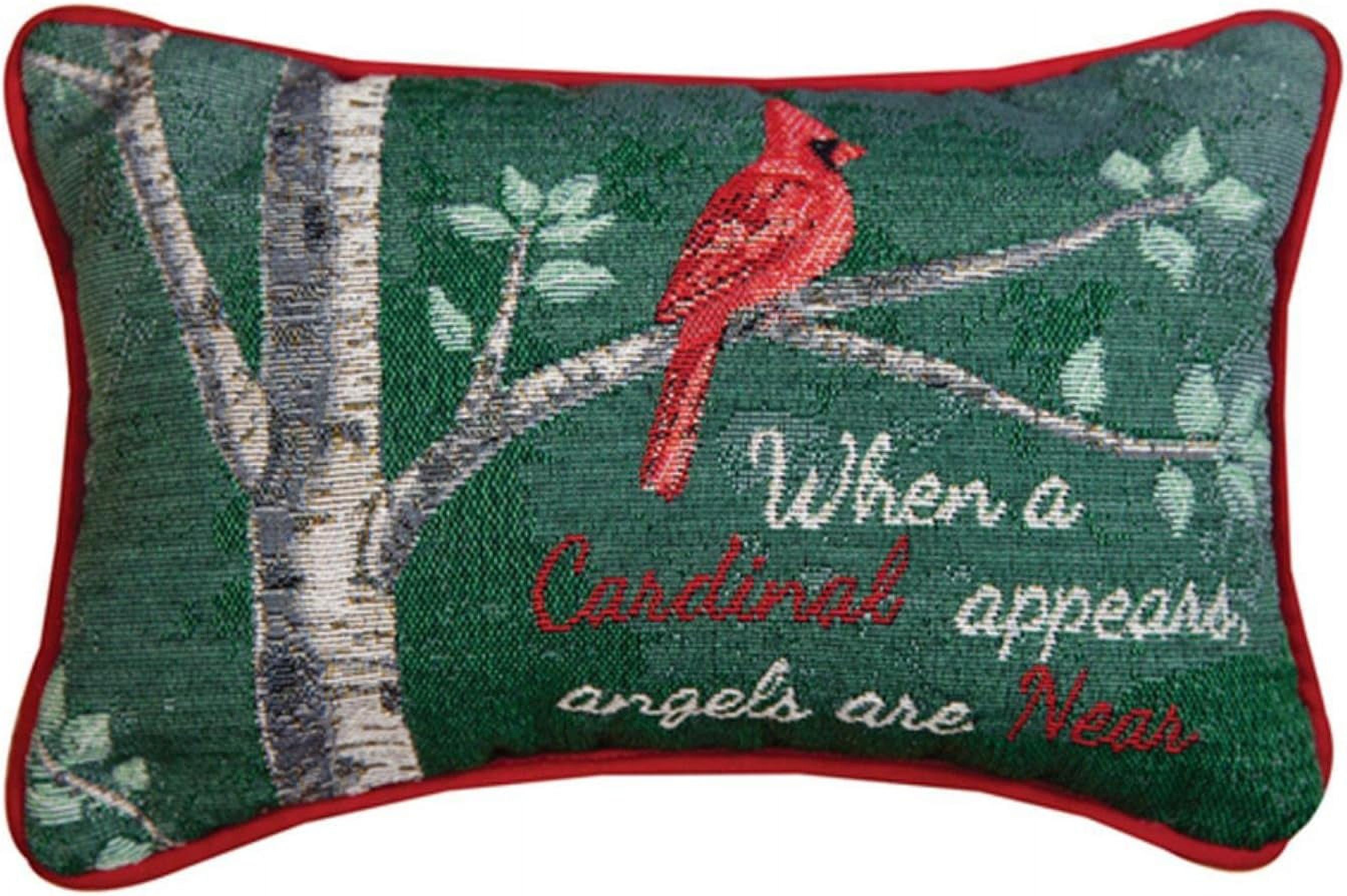 When A Cardinal Appears Word Pillow