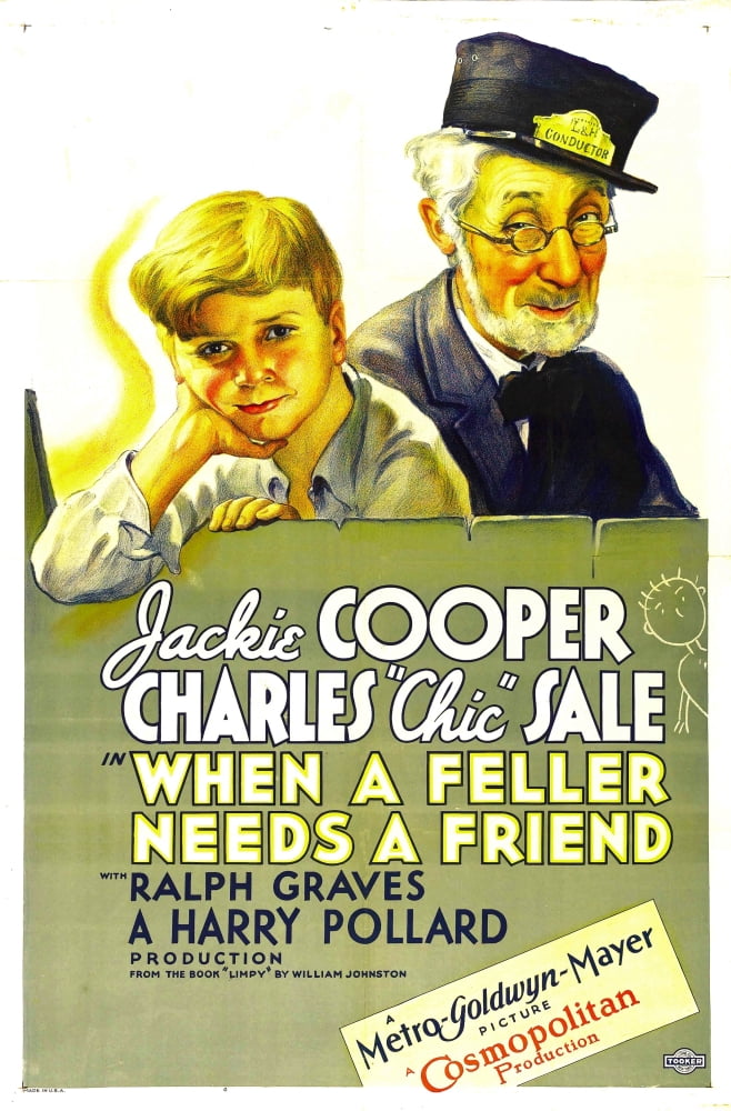 When A Feller Needs A Friend Canvas Art -  (24 x 36)
