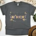 thumbnail image 1 of When All Else Fails God Doesn’t T-Shirt | Psalm 73:26 Bible Verse Tee, Dark Heather, Size M, 1 of 6
