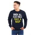 thumbnail image 1 of When All Else Fails Take a Nap Plus Size Long Sleeve Graphic Tee Shirt Brisco Brands 2X, 1 of 5