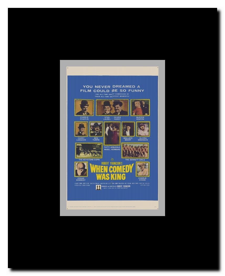 When Comedy Was King Framed Movie Poster