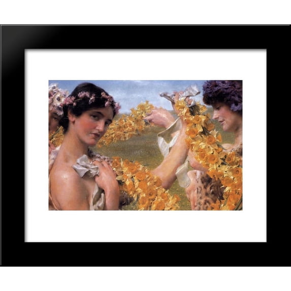 When Flowers Return 20x24 Framed Art Print by Alma-Tadema, Sir Lawrence