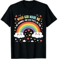 thumbnail image 1 of When God Made Me He Grinned Said This'll Be Fun Graphic Crew Neck Short Sleeve T-Shirts (Men's, Women's), 1 of 2