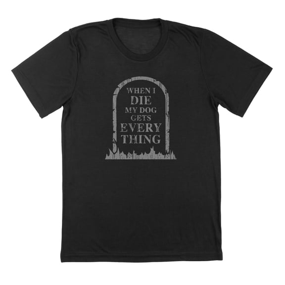 When I Die Humor Graphic Black Mens T-Shirt