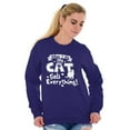 thumbnail image 1 of When I Die the Cat Gets Everything Women Plus Size Sweatshirt Brisco Brands 4X, 1 of 6