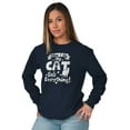 thumbnail image 1 of When I Die the Cat Gets Everything Women Plus Size Long Sleeve Graphic Tee Brisco Brands 3X, 1 of 5