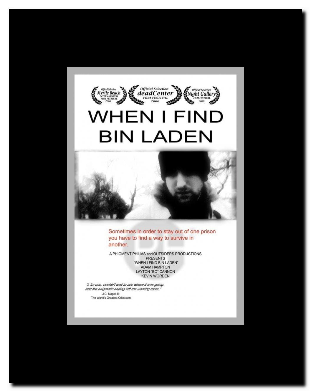 When I Find Bin Laden Framed Movie Poster