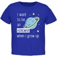 thumbnail image 1 of When I Grow Up Astronaut Toddler T Shirt Royal 2T, 1 of 1