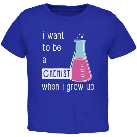 When I Grow Up Chemist Toddler T Shirt Royal 4T