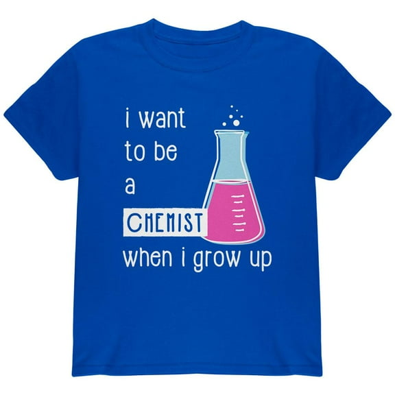 When I Grow Up Chemist Youth T Shirt Royal YMD