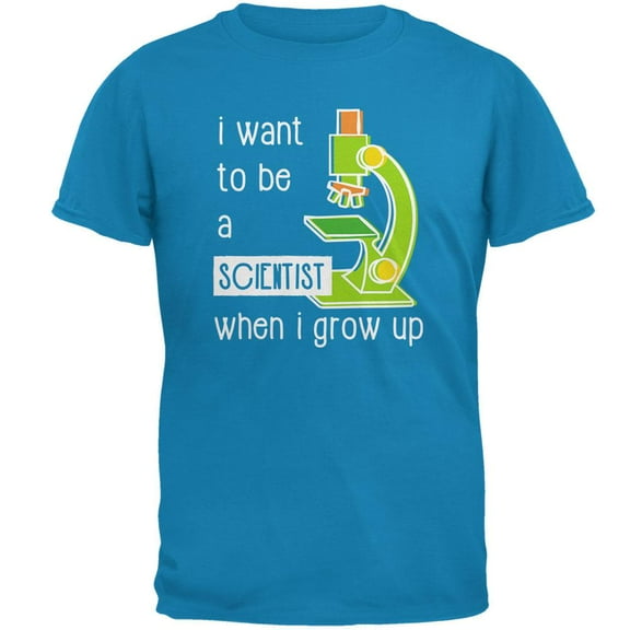 When I Grow Up Scientist Mens T Shirt Sapphire X-LG