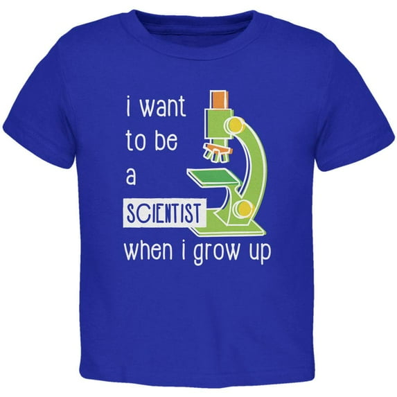 When I Grow Up Scientist Toddler T Shirt Royal 2T