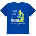 thumbnail image 1 of When I Grow Up Scientist Youth T Shirt Royal YMD, 1 of 1