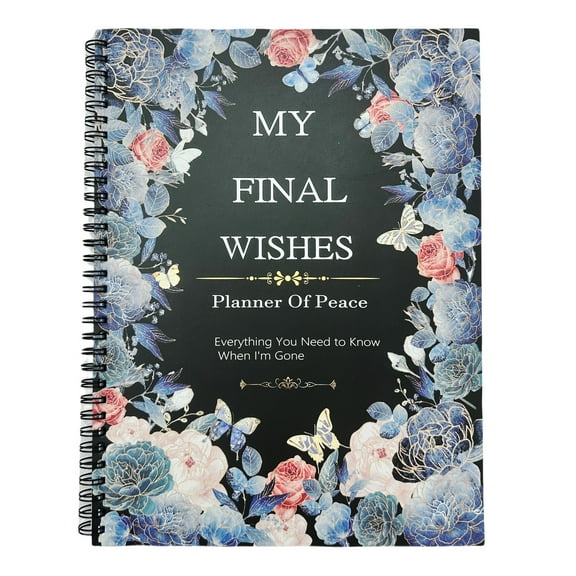 When I'm Gone End of Life Planner Final Wishes Organizer with Checklist Practical Notes Section for Personal Information and Belongings