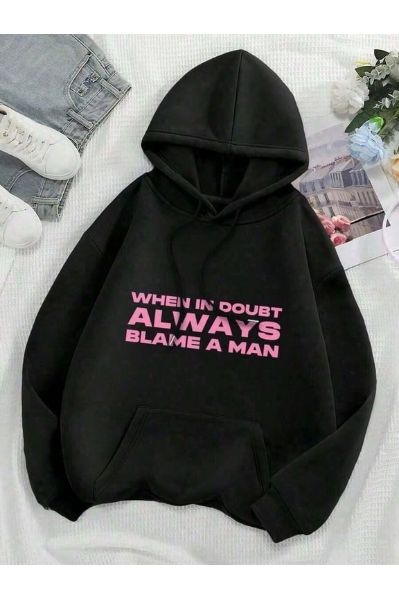 When In Doubt Always Blame A Man  YK Tee - Early 00s Aesthetic Viral Meme YK0110