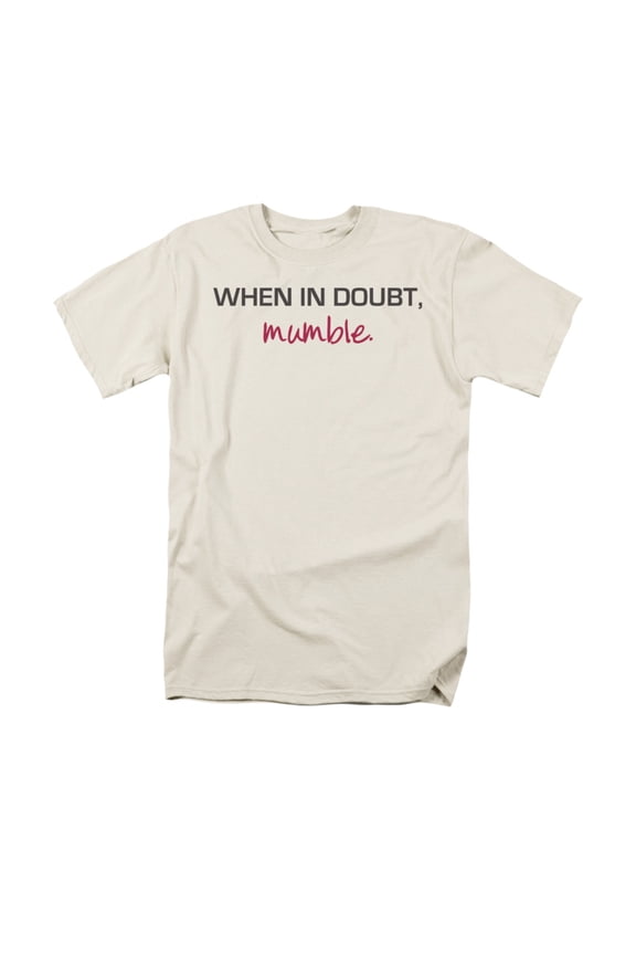 When In Doubt, Mumble. Humorous Funny Saying Adult T-Shirt
