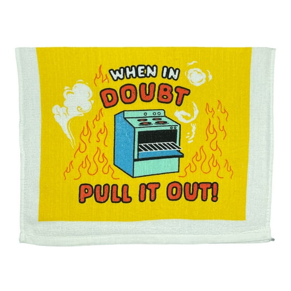 When In Doubt Pull It Out Funny Oven Bake Tea Towel