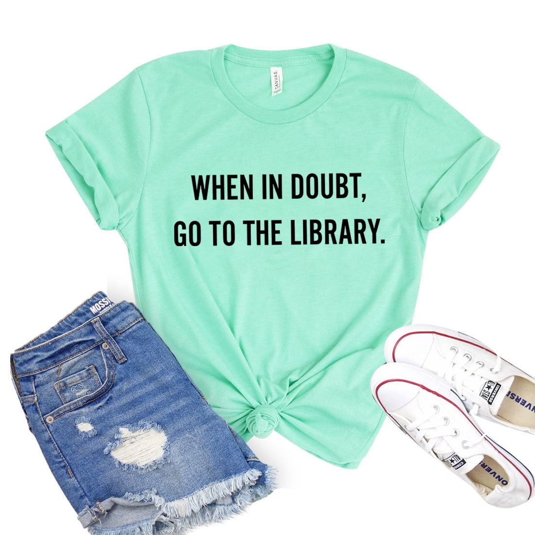 When In Doubt Go To The Library T-Shirt Readers Gift When In Doubt Go To The Library T-Shirt Readers Gift
